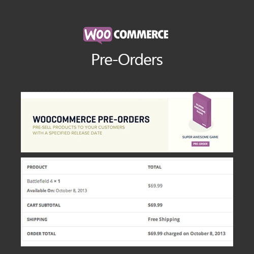 WooCommerce-Pre-Orders WooCommerce Pre-Orders