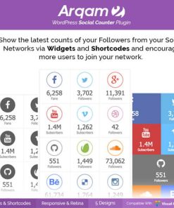 Social Counter Plugin for WP Arqam GPL