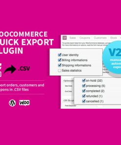 WC Quick Export Plugin GPL